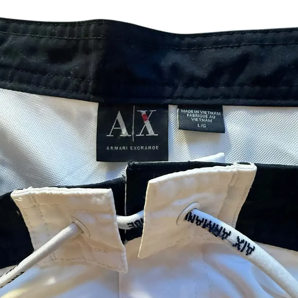 Armani Exchange Graphic Logo Print Board Shorts Size Large